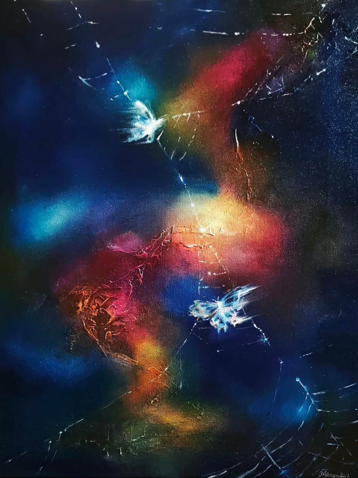 Human Conflict III: The Addiction — Oil on canvas