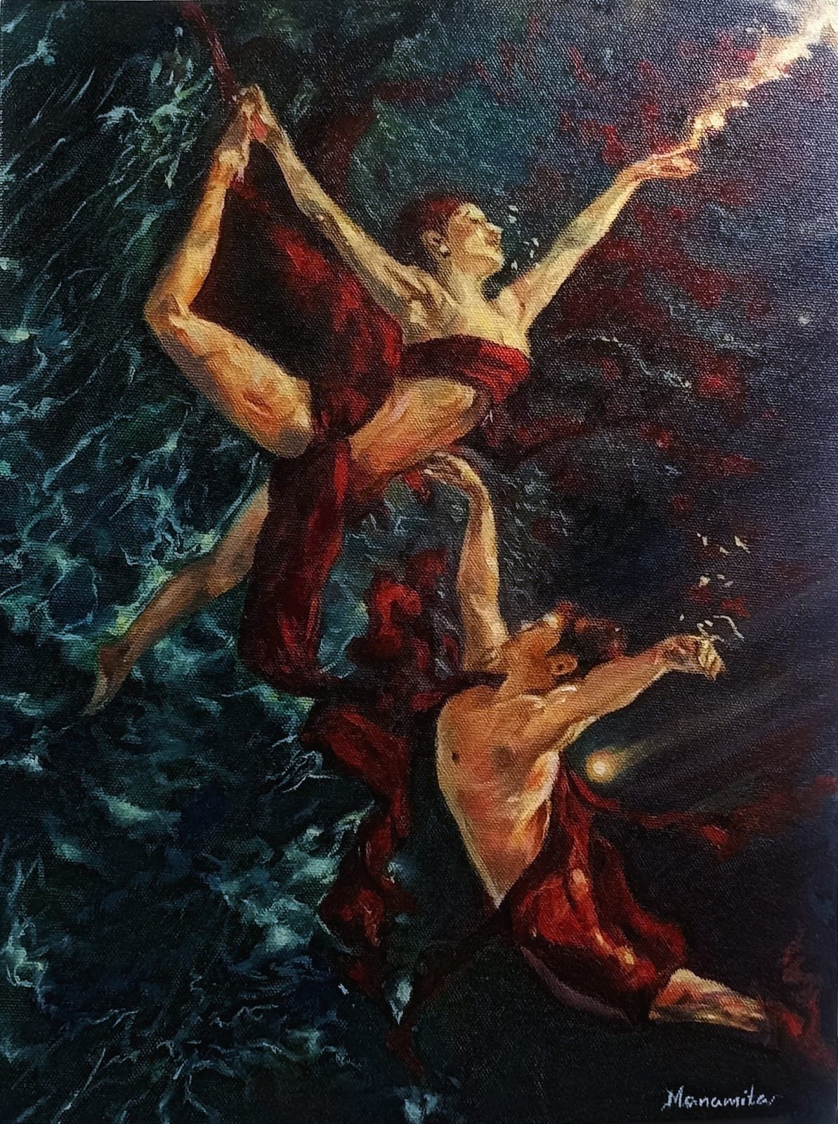 One More Dance — Oil on canvas